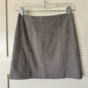 Wild Honey Gray A-Line Mini Skirt
